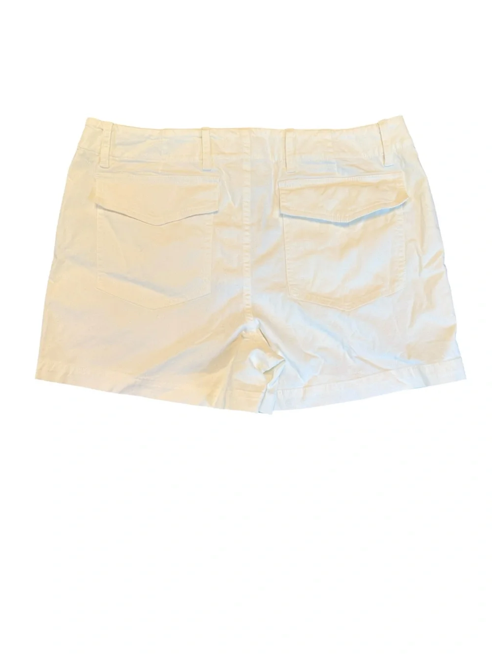 Nili Lotan Shorts Utility Cotton Blend White Cargo Pocket Stretch Size 10